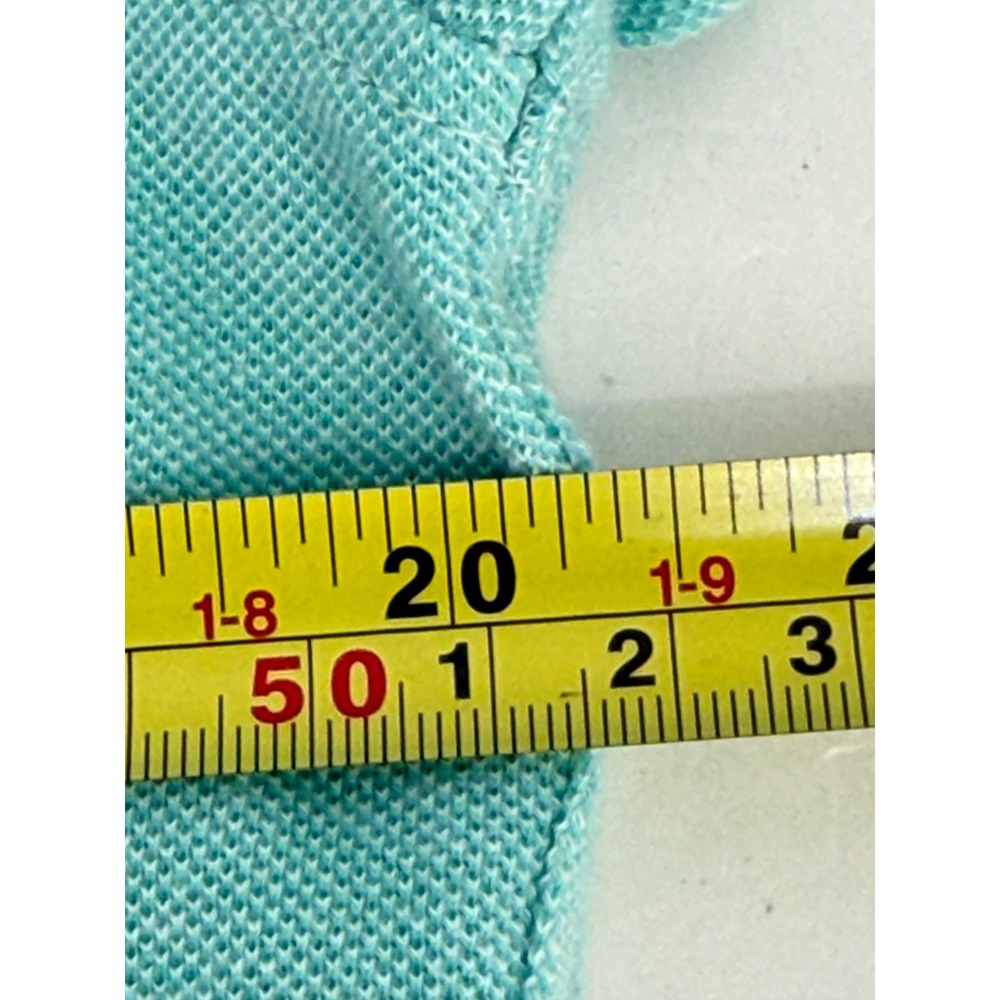 Bugatchi Mens Mint Green Pique Knit Short Sleeve Button Down Floral Trim Sz L - Picture 6 of 10